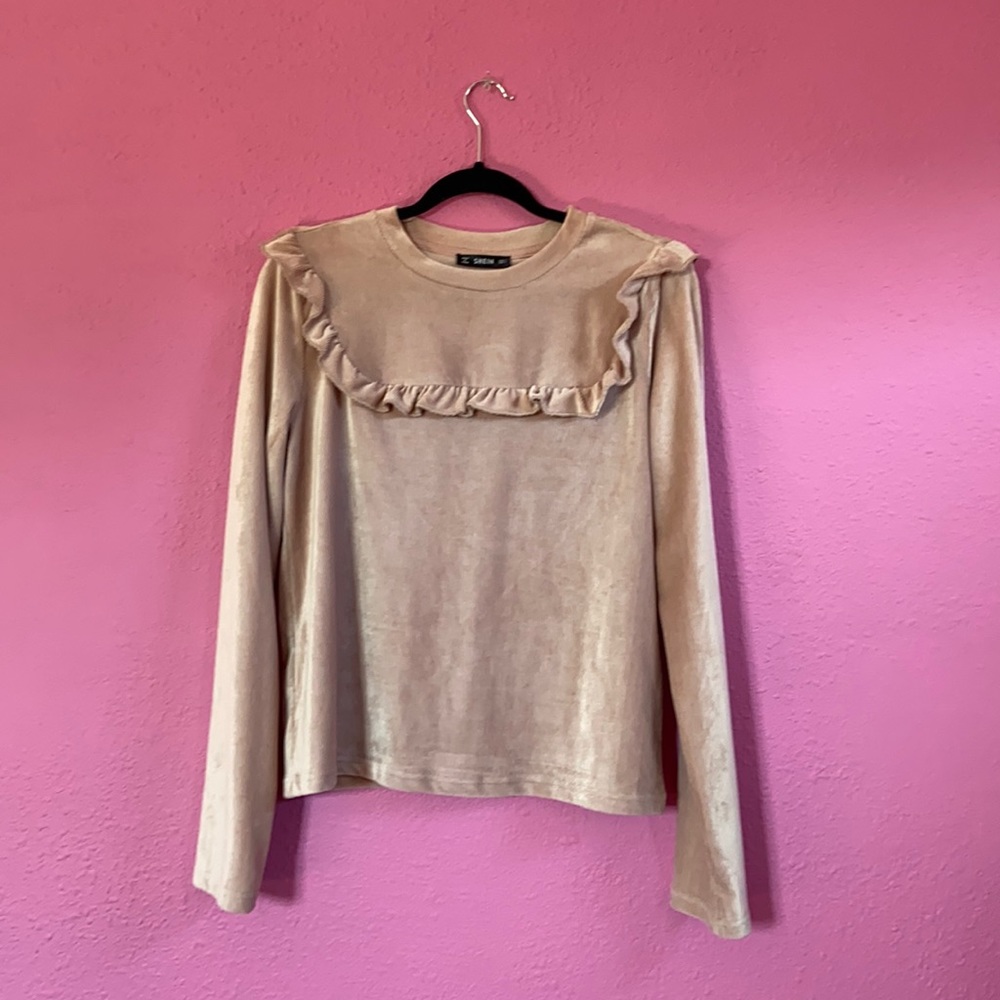 SHEIN blush long sleeve knit